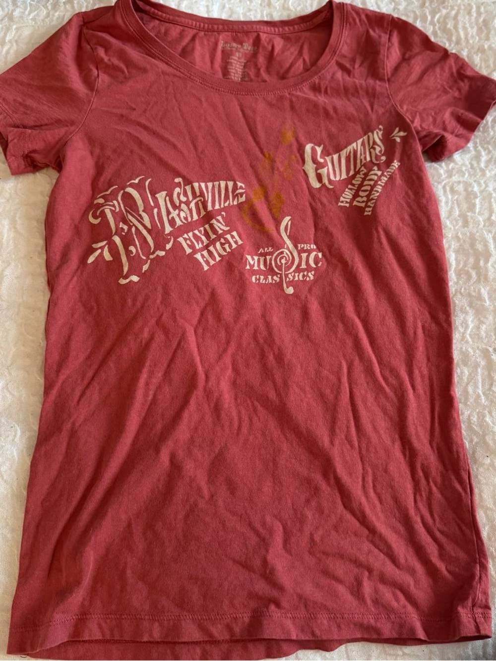 Women's Red Graphic Tee - [Brand Unspecified]